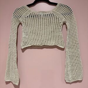 Urban Outfitters Beige Crochet Top